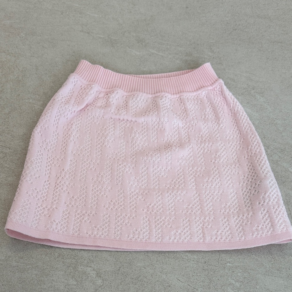 Fendi Light Pink A-Line Skirt